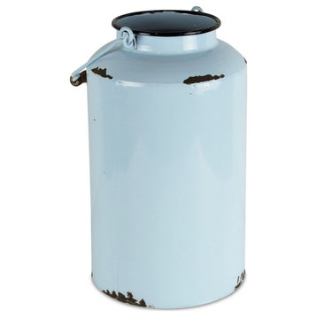 Lacquered Blue Jug With Handle
