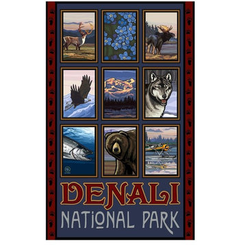 Paul A. Lanquist Denali National Park Collage Art Print, 30"x45"