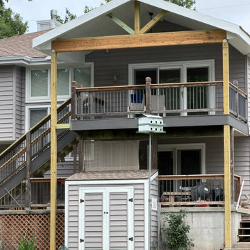 Gabled Roof Addition Over Existing Composite Deck