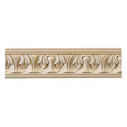 Inviting Home Inc. - Wayland Carved Crown Molding, Small, Maple Wood - Molding And Trim