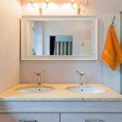 Bathroom mirror with white frame - Bathroom Mirrors