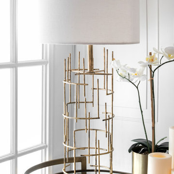 Handmade 29" Modern Unique Gold Table Lamp