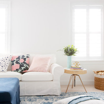 My Houzz: Happy Pink Palette in a Family’s South Carolina Home