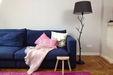 Living room - contemporary living room idea in Other