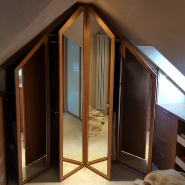 Attic walk in wardrobe
