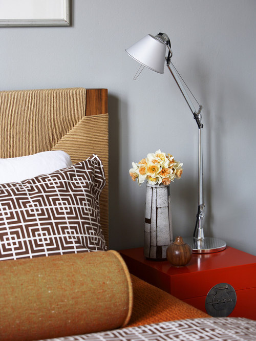 Red Bedside Table Houzz