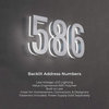 Address Numbers, 7-in. Durable ABS-Polymer, Silver, 7
