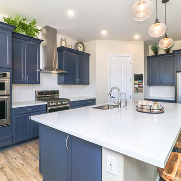 Emily Crossing Court Blue Cabinets
