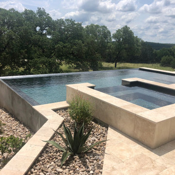 Double Vanishing Edge Pool and Spa