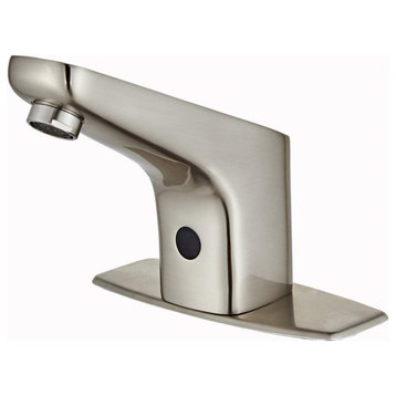 Fontana Naples Brushed Nickel Deck Mount Automatic Sensor Touchless Faucet
