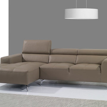 A978b Burlywood Premium Italian Leather Sectional Sofa - $2926.65
