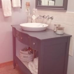 Bathroom Vanity from Vintage Dresser - Home Improvement