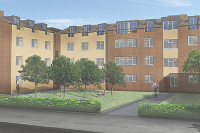 Four storey living accommodation block