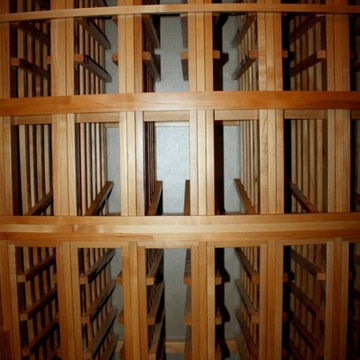 Individual Bottle and High Reveal Display Custom Wine Racking - The Perfect Pair