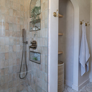 Part 2 - Modern and Understated Mediterranean Escape: Guest Bathroom