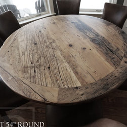 Round Reclaimed Wood Tables - Products