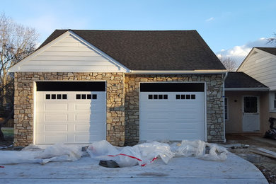 This is an example of a two-car garage in Philadelphia.