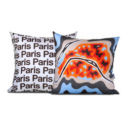 Paris Map Pillow - Decorative Pillows