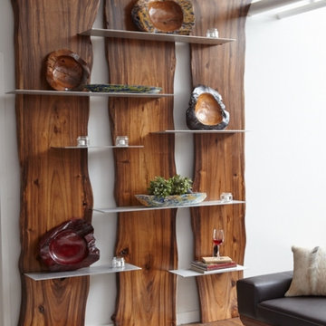 Tree Slice Floating Wall Shelves