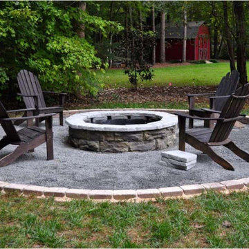 Sunken Fire Pit and Entertainment Area
