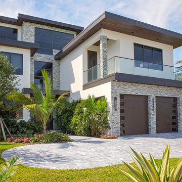 Ice Marble Driveway and Patio Pavers & Oceana Ledgestone