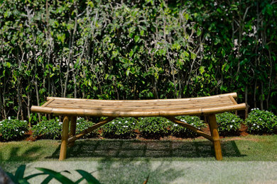 Zen Bamboo Garden Bench