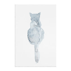 The Cornflower Cat Print - Prints And Posters