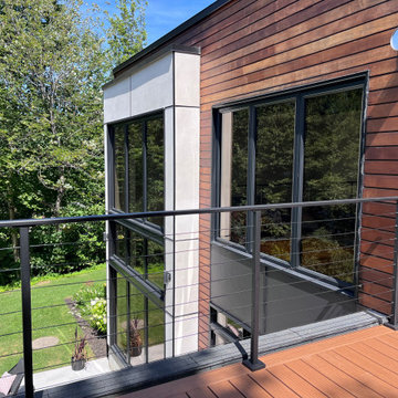 Minimal Visual Obstruction Cable Railing Project in Quebec