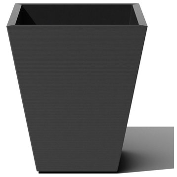 Pro Series Linear Grooved Planter, 30", Black