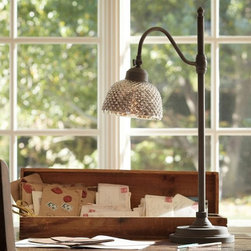 CHLOE HOBNAIL MERCURY GLASS TASK TABLE LAMP - Products