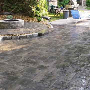 Hingham patio and landscape