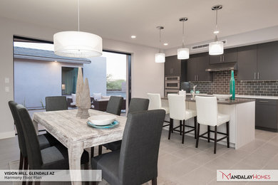 Dining room - modern dining room idea in Phoenix