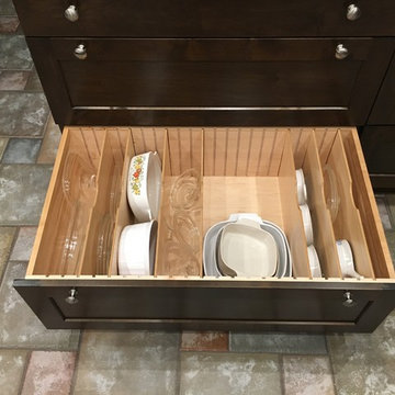 Divided Deep Drawers Provide Versitile Storage