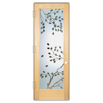 Interior Prehung Door or Interior Slab Door - Cherry Tree - Maple - 24" x...