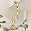 Venezia 7-Light ETL Certified Integrated LED Chandelier Lighting Fixture, Gold