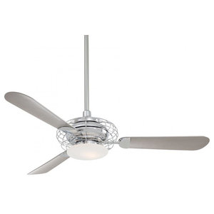 Minka Aire Rainman 1 Light Brushed Nickel Wet Outdoor Fan