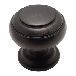 Cosmas - Cabinet Round Knob, 1-1/4" Diameter, Set of 25, Oil Rubbed Bronze - Cabinet And Drawer Knobs