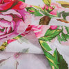 DaDa Bedding Romantic Roses Flat Sheet Only - Lovely Spring Pink Floral Garden