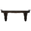 Oriental Dark Brown Dragon Carving Long Altar Console Table Hcs4567