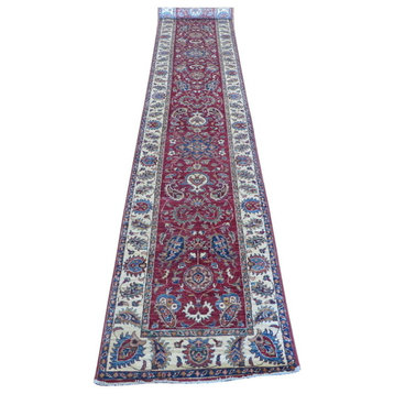 2'9 X 19'10 Handmade Tribal Red Super Kazak Oriental Rug