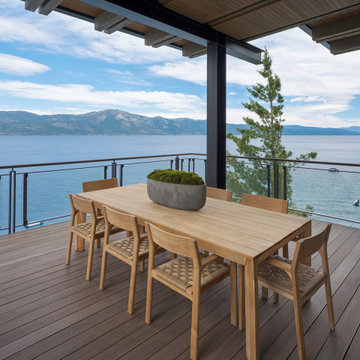 Crystal Bay Scandinavian Lake House Deck Views