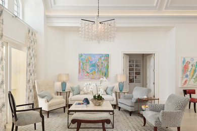 Inspiration for a transitional living room in Miami.