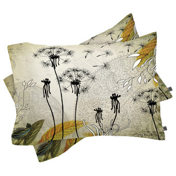 Deny Designs Iveta Abolina Little Dandelion Pillow Shams, King