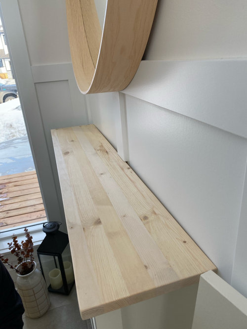 wood not flush with wall