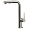 Sophia Modern Kitchen Faucet With 2 Jets, Brushed Nickel