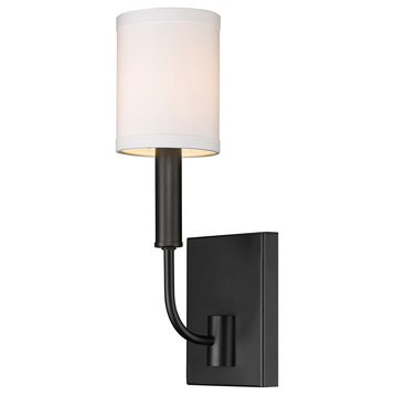 1 - Light Sophisticated Glam Dimmable Armed Wall Sconce