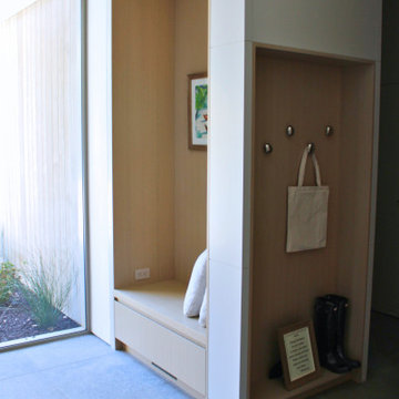 Custom Mudroom Storage Wall – Secondary Entry