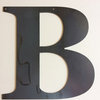 Rustic Large Letter "B", Painted Black, 18"