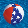 22" Inflatable Patriotic American Stars and Stripes Beach Ball Swimming Pool Toy