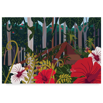 Cindy Wider 'Tropical Bay' Canvas Art, 24"x16"